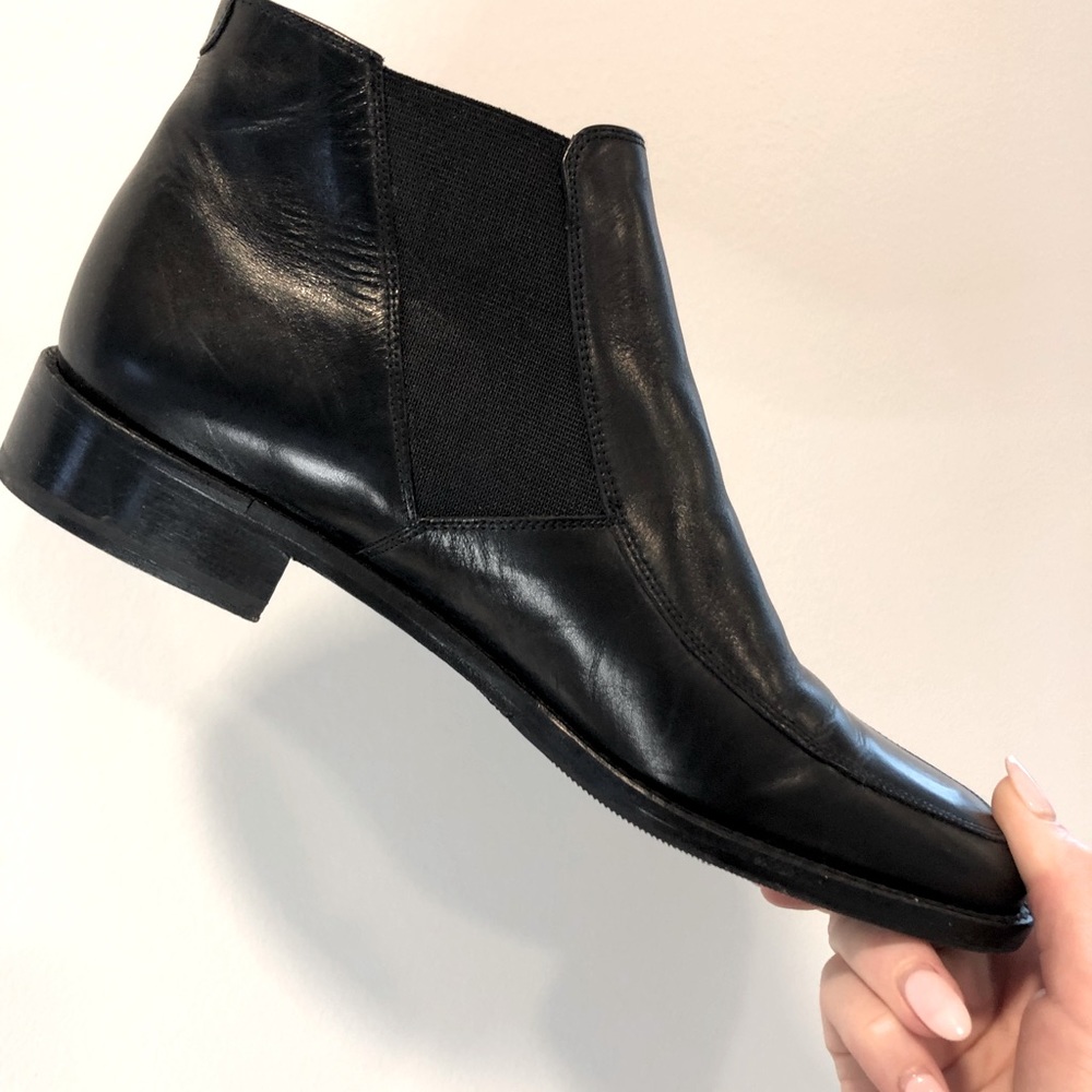 Vintage Ralph Lauren Black Leather Booties